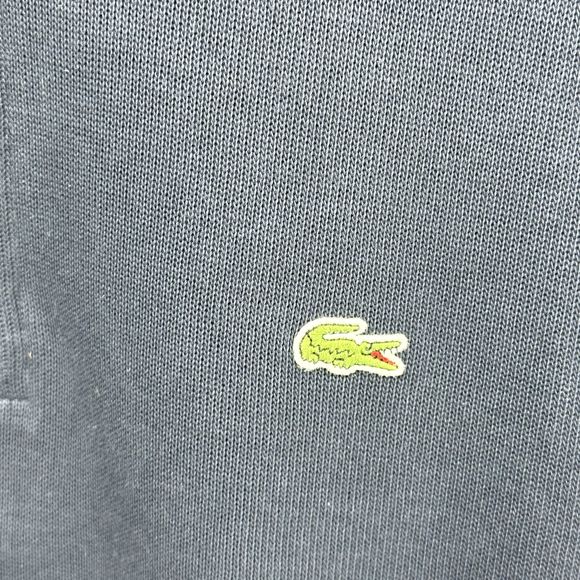 Lacoste Mens 1/4 Zip Pullover Sweater Size 6 XL Dark Blue Knit Cotton Mock Neck - Picture 5 of 15